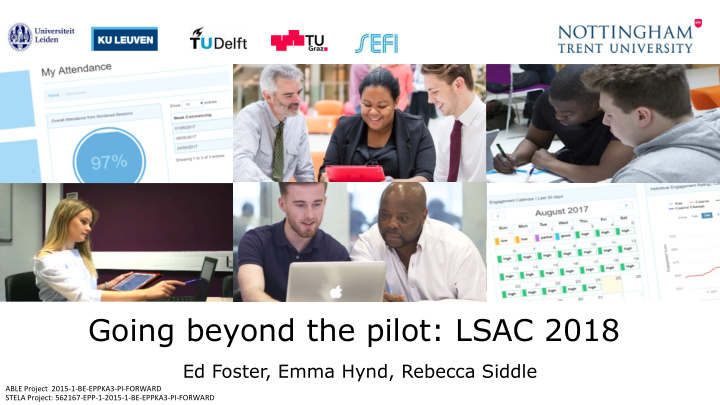 going beyond the pilot lsac 2018