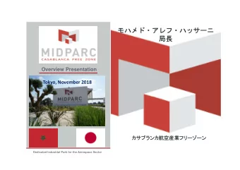 Overview Presentation  Tokyo, November 2018