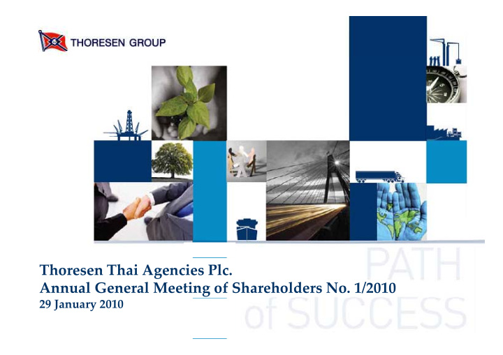 thoresen thai agencies plc annual general meeting of