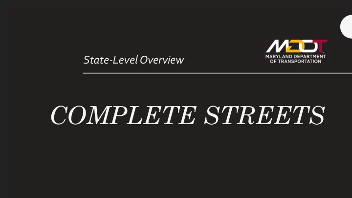 complete streets