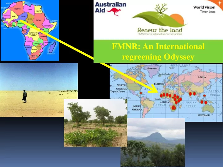 regreening odyssey reforestation