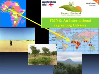 regreening Odyssey  REFORESTATION  WITHOUT PLANTING  TREES?  Definition:  - systematic