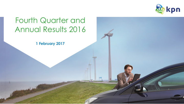 fourth quarter and annual results 2016