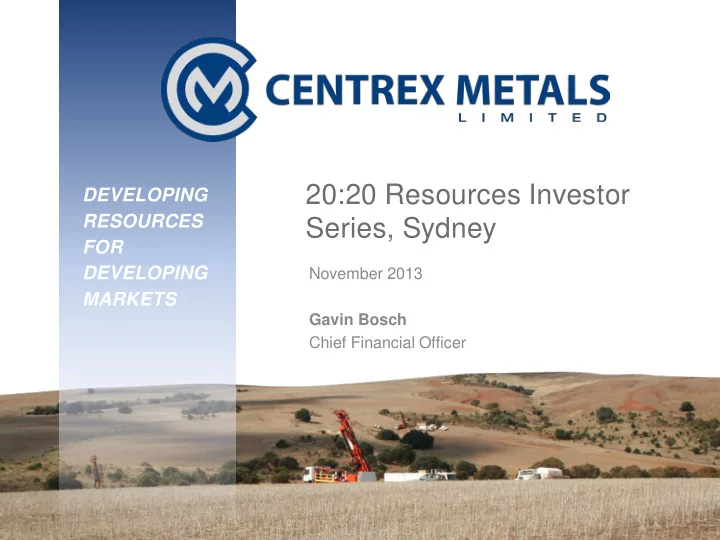 20 20 resources investor