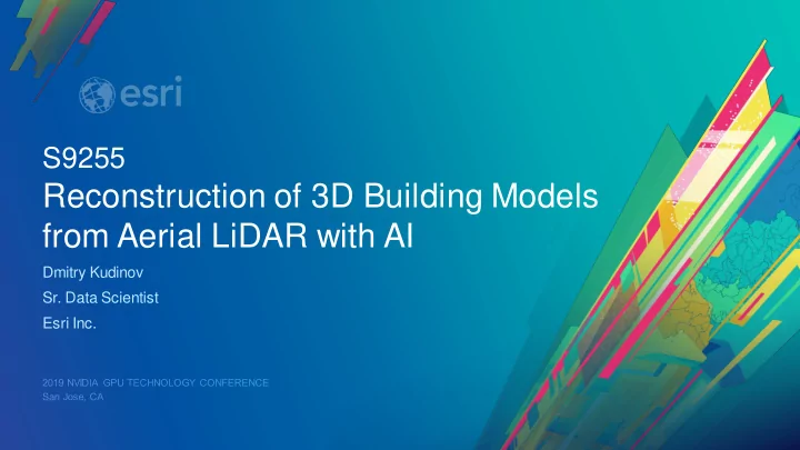 from aerial lidar with ai