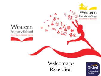 Welcome to  Reception  Special Educational Needs and Inclusion  Learning Support Team  Mrs Frostick