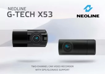 REMOTE CONTROL  Neoline G-Tech X53 master unit, rather than traditional car video recorders, is
