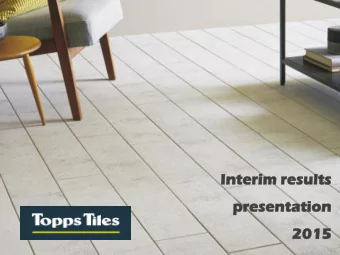 pr  presen  sentatio  tation  2015  2015  1  Agenda   Introduction  Matthew Williams