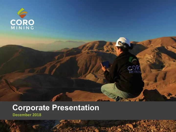 corporate presentation