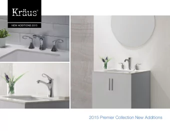 2015 Premier Collection New Additions  02 Cirrus Series    Add a fashionable touch to your
