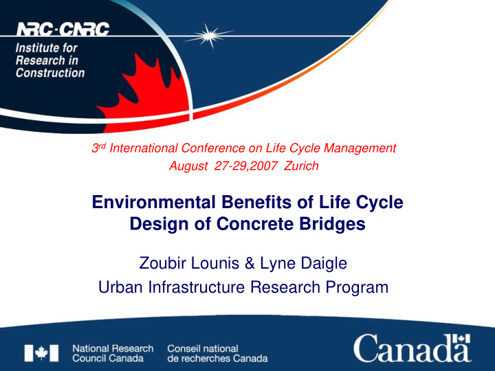 environmental benefits of life cycle design of concrete