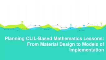 Implementation Lets start with the underlying principles of the approach 1  Content and Language