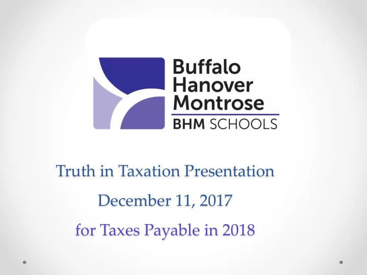 truth in taxation presentation december 11 2017 for taxes