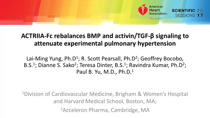 actriia fc rebalances bmp and activin tgf signaling to
