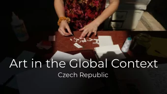 Art in the Global Context  Czech Republic  Program Staff and Faculty  Faculty Leader  Dee