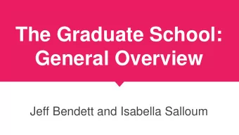 General Overview  Jeff Bendett and Isabella Salloum  Meet your Recruitment Coordinator  Isabella
