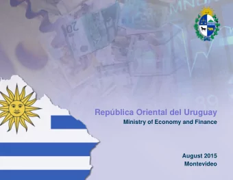 Repblica Oriental del Uruguay  Ministry of Economy and Finance  August 2015  Montevideo  Uruguay