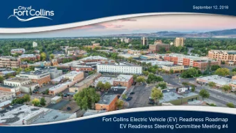 Fort Collins Electric Vehicle (EV) Readiness Roadmap  EV Readiness Steering Committee Meeting #4