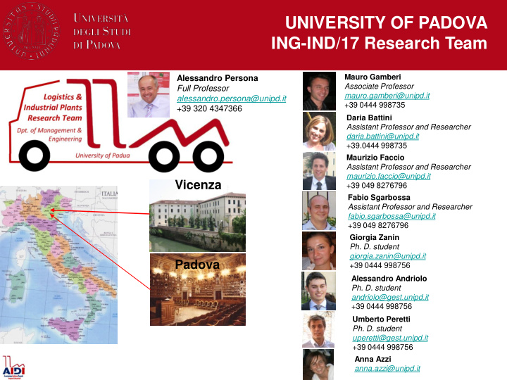 university of padova