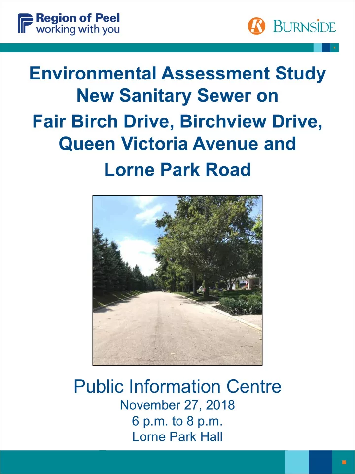 environmental assessment study new sanitary sewer on fair