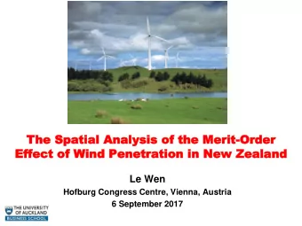 Th  The  e Sp  Spat  atial  ial An  Analys  alysis  is of th  of the  e Mer  Merit  it-Or  Orde