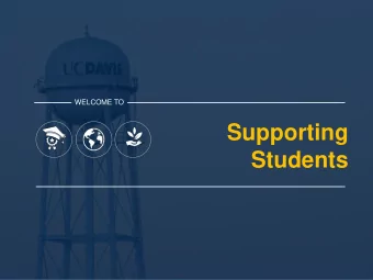 Supporting  Students  Vignette 1  A freshman student in your nutrition class appears to  have