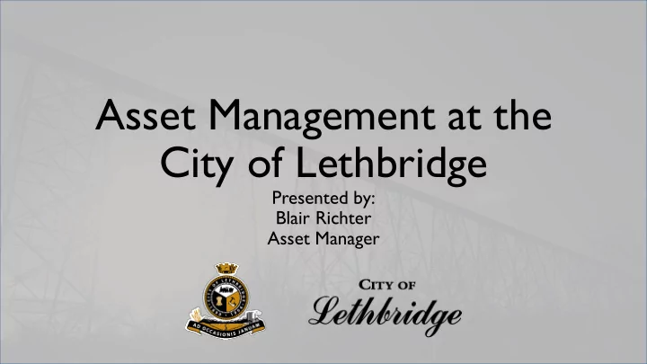 asset management at the