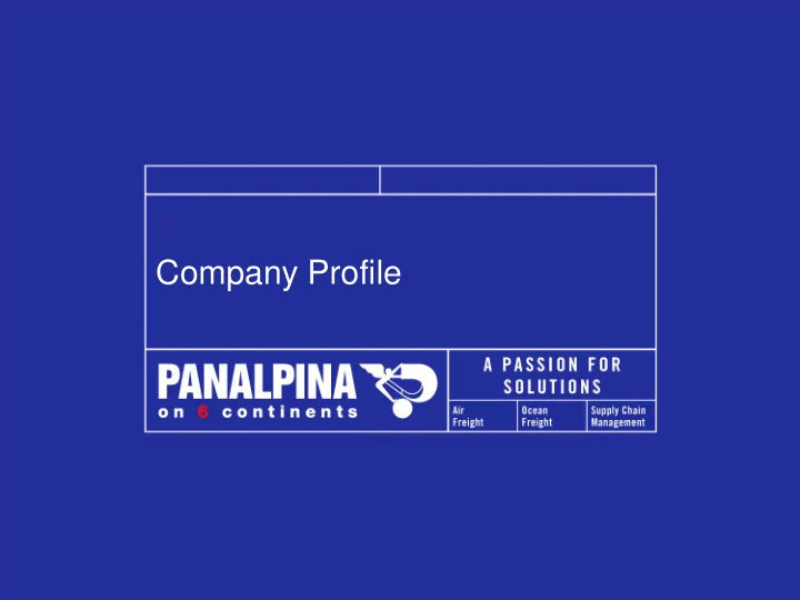 company profile