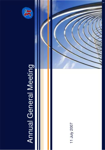 Annual General Meeting  11 July 2007  2  Baroness Hogg  Chairman  3i accountability  To: