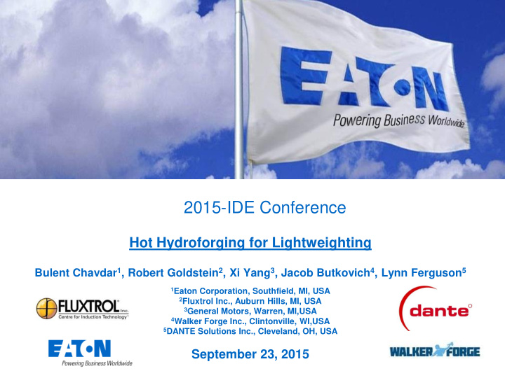 2015 ide conference