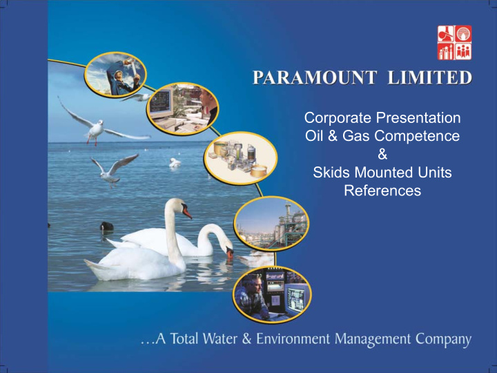 corporate presentation oil gas competence skids mounted