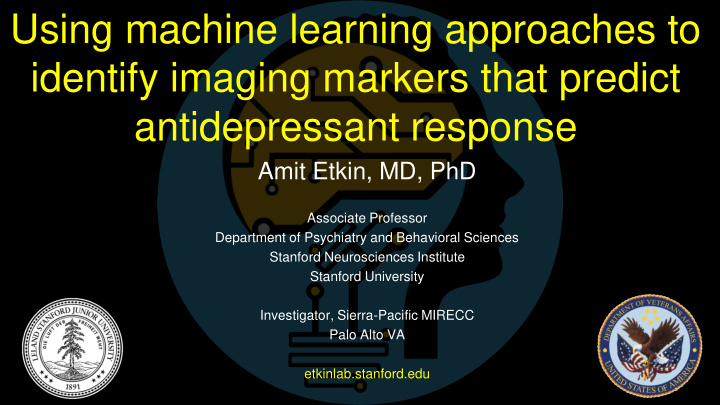 using machine learning approaches to identify imaging