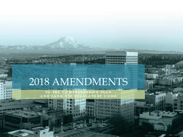 2018 amendments