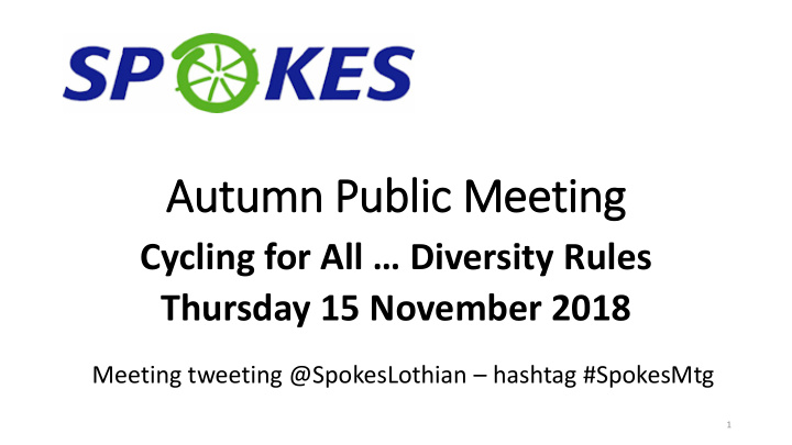 autumn public meeting