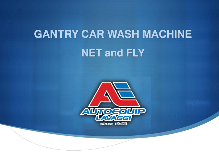 gantry car wash machine