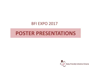 POSTER PRESENTATIONS  WINNER OF THE  INNOVATION OF THE YEAR AWARD  WINNER OF THE  POSTER OF THE