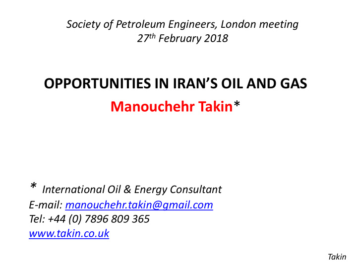 opportunities in iran s oil and gas