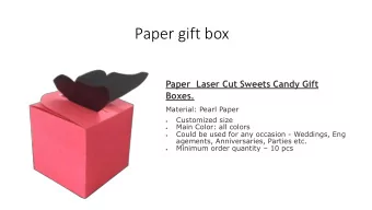 Paper gift box  Paper  Laser Cut Sweets Candy Gift  Boxes.  Material: Pearl Paper  Customized size
