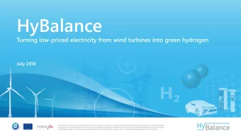 HyBalance Turning low-priced electricity from wind turbines into green hydrogen  July 2018  Danish