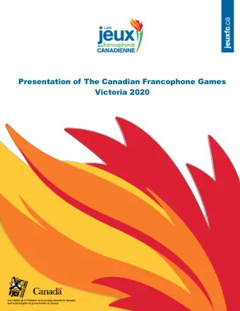 Presentation of The Canadian Francophone Games  Victoria 2020  Games background  Canadian
