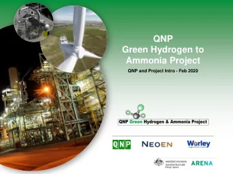 Ammonia Project  QNP and Project Intro - Feb 2020  Text  Text  Commission  235 ktpa AN  2000
