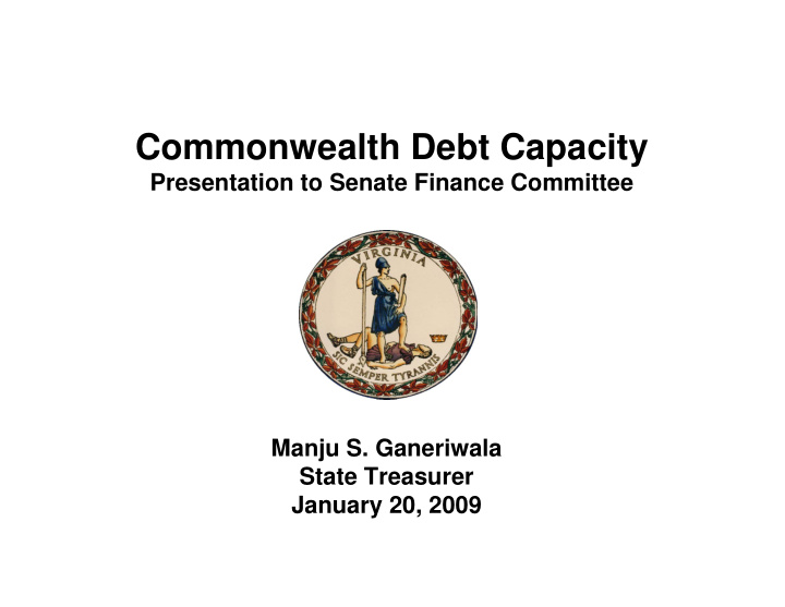 commonwealth debt capacity