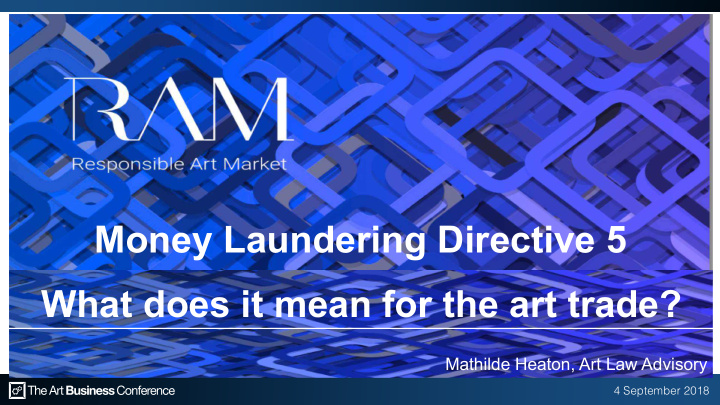 money laundering directive 5 what does it mean for the
