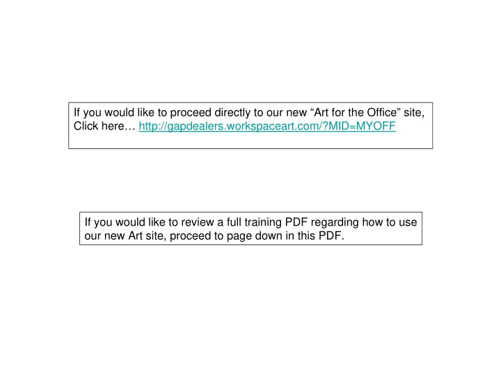 if you would like to proceed directly to our new art for