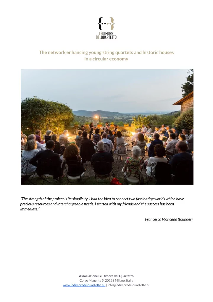 the network enhancing young string quartets and historic