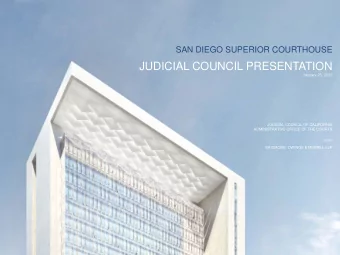 JUDICIAL COUNCIL PRESENTATION  January 23, 2013  JUDICIAL COUNCIL OF CALIFORNIA  ADMINISTRATIVE