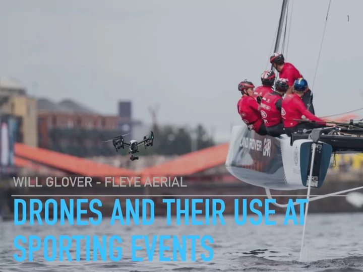 drones and their use at sporting events