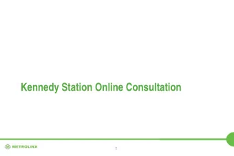Kennedy Station Online Consultation  1  Surface Light Rail Transit  2  Metrolinx LRV   4 doors