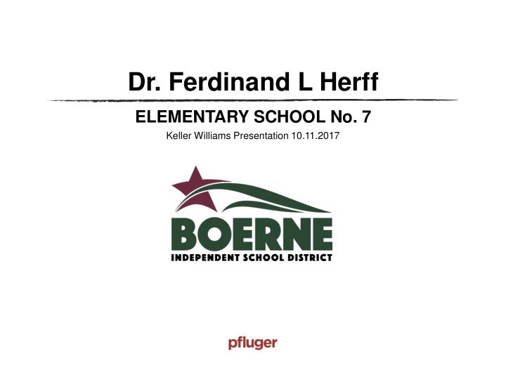 dr ferdinand l herff