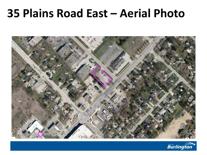 35 plains road east aerial photo 35 plains road east site